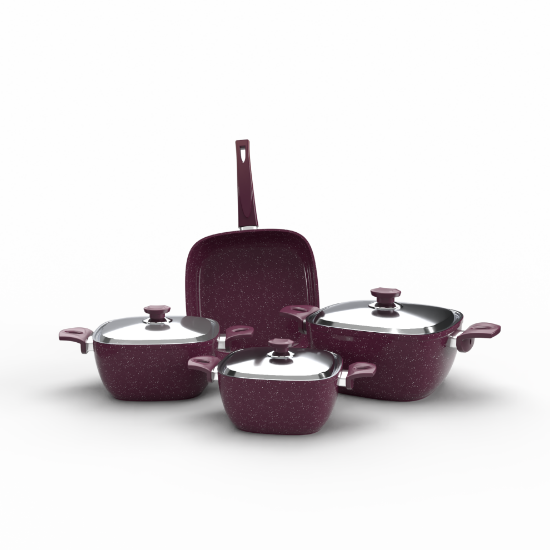 Picture of TopChef Granite Cookware Set - 7pcs