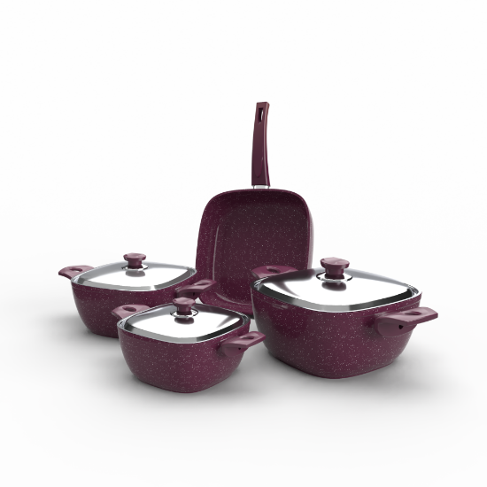 Picture of TopChef Granite Cookware Set - 7pcs