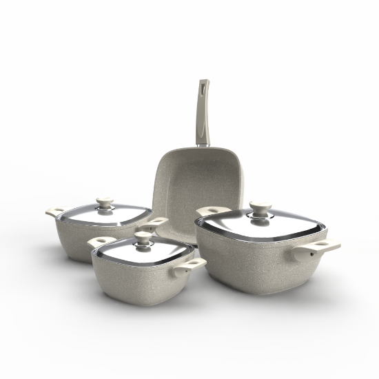 Picture of TopChef Granite Cookware Set - 7pcs