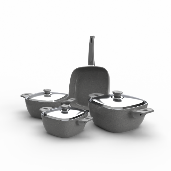 Picture of TopChef Granite Cookware Set - 7pcs