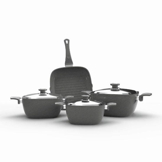 صورة TopChef Granite Cookware Set - 7pcs