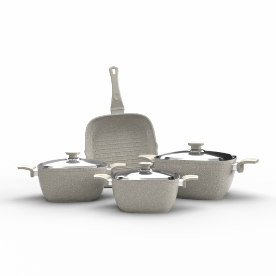 صورة TopChef Granite Cookware Set - 7pcs